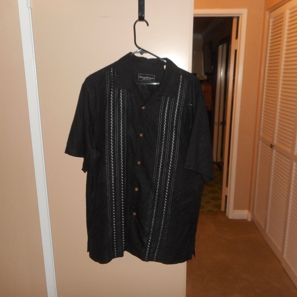 Tommy Bahama "The Winning Catch" Silk Shirt Large - Picture 6 of 6